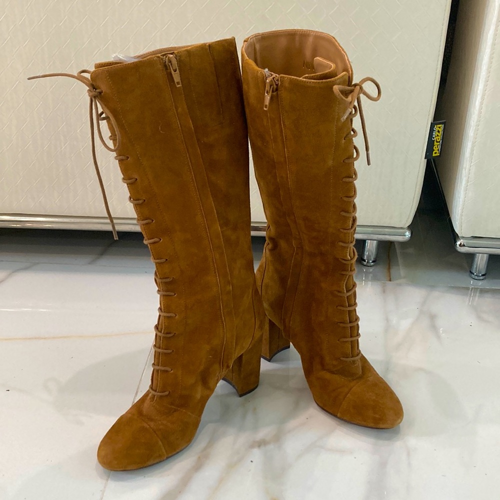 Nine West leather upper boots